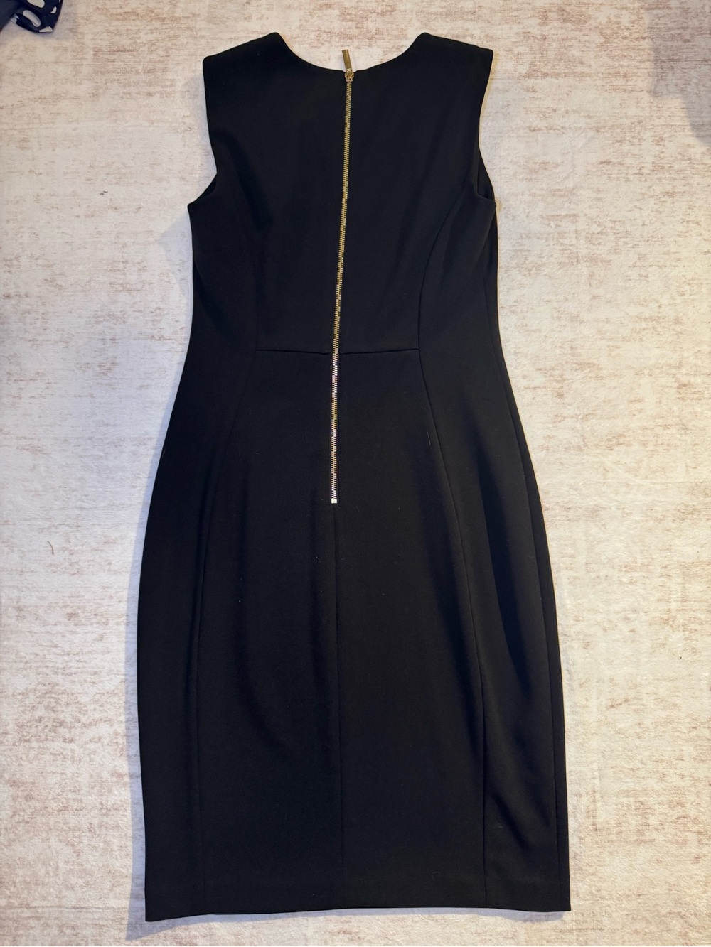 Calvin Klein Black Sleeveless Midi Sheath Dress - Picture 5 of 10